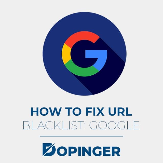 how to fix url blacklist google